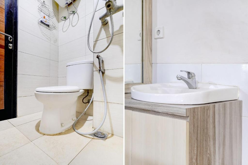 Koupelna v ubytování Collection O 90205 Queen Rent Apartment Gateway Pasteur