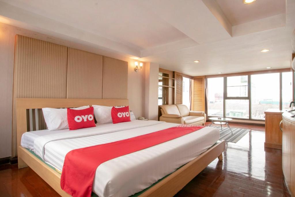 Postel nebo postele na pokoji v ubytování Hotel Win Long