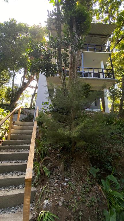 Jardín al aire libre en La Casona entre el Bosque