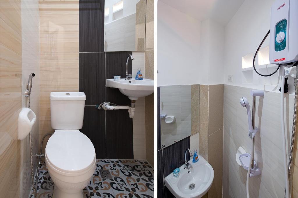 Koupelna v ubytování OYO 685 K Fortune Apartelle