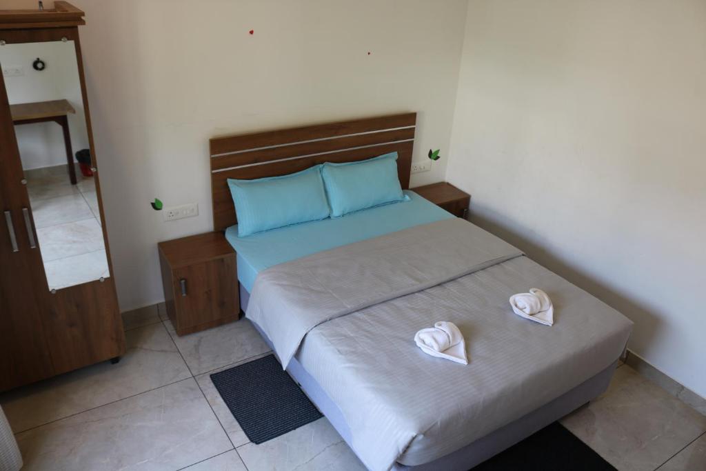 Postel nebo postele na pokoji v ubytování Asprin Homestay