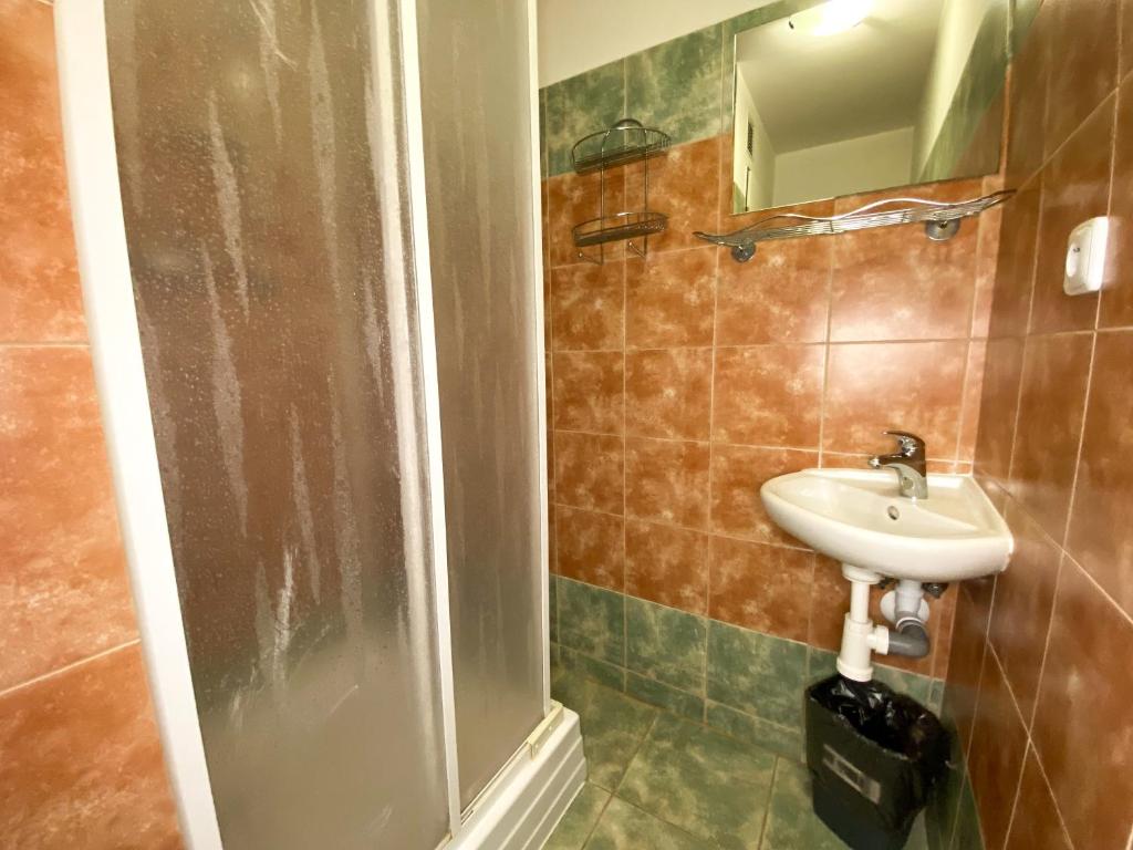 Koupelna v ubytování Hotel Koruna