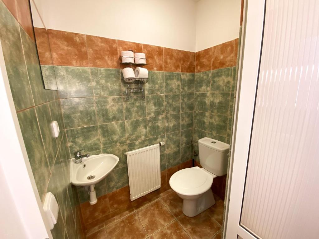Koupelna v ubytování Hotel Koruna