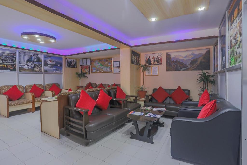 Posezení v ubytování OYO 789 Hotel Shivam Plaza