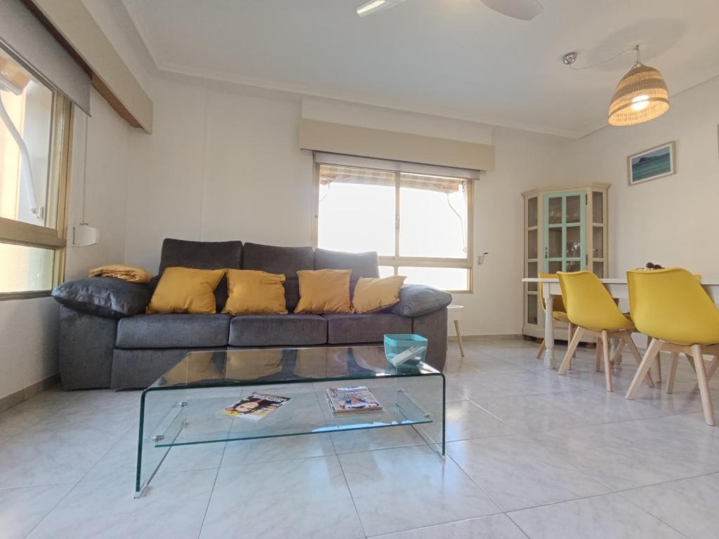 Posezení v ubytování Apartamento Petrel II