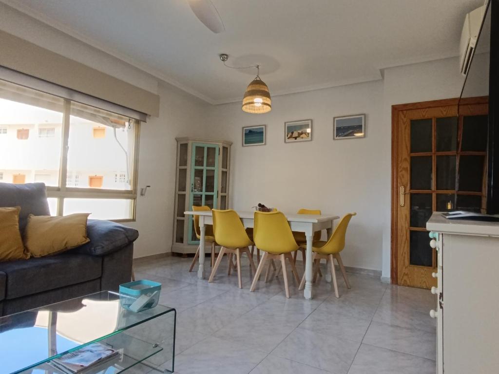 Posezení v ubytování Apartamento Petrel II