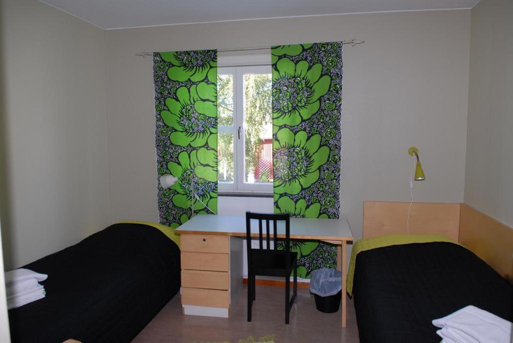 Postel nebo postele na pokoji v ubytování Svefi Vandrarhem - Hostel