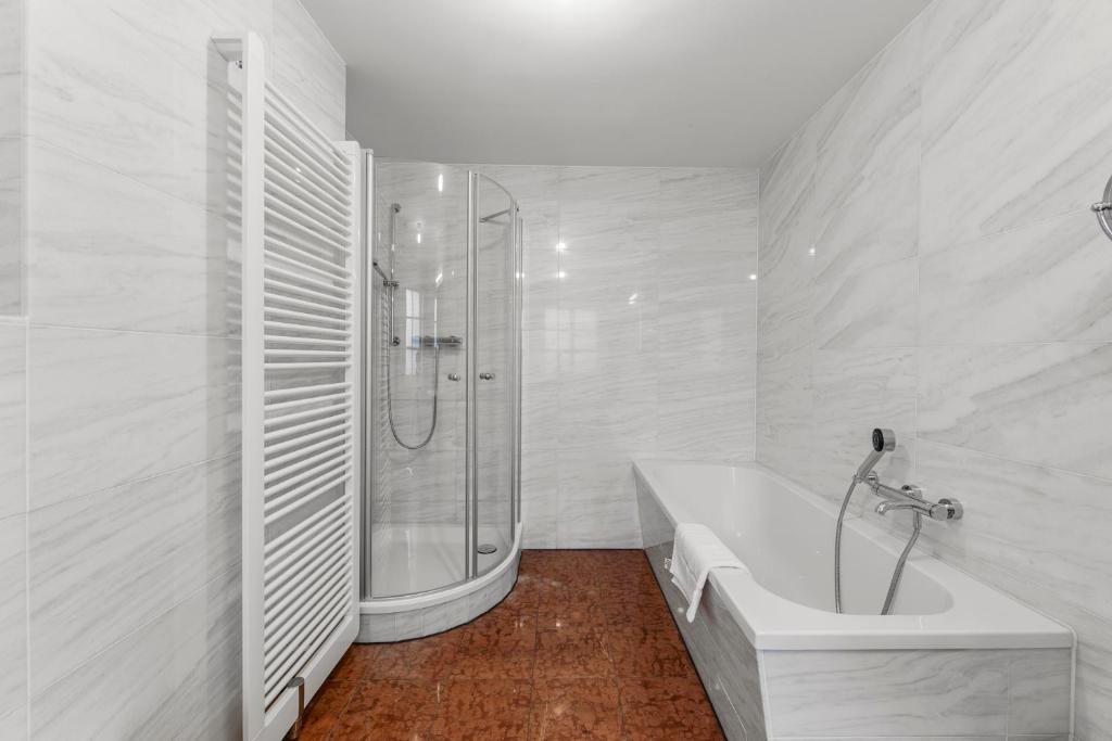 Koupelna v ubytování Hotel Friedrichstadt