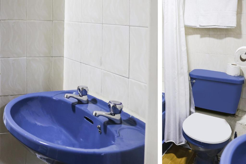 Koupelna v ubytování Hotel 346