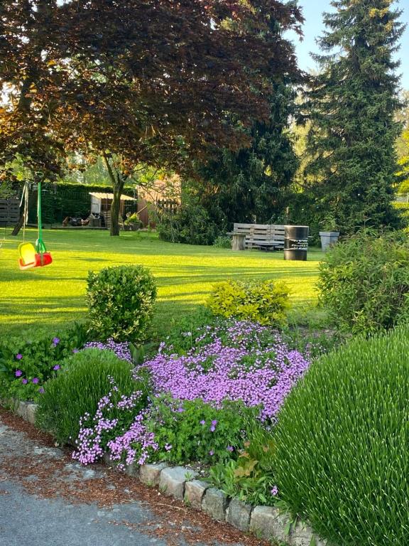 Zahrada ubytování L’hirondelle du Faubourg