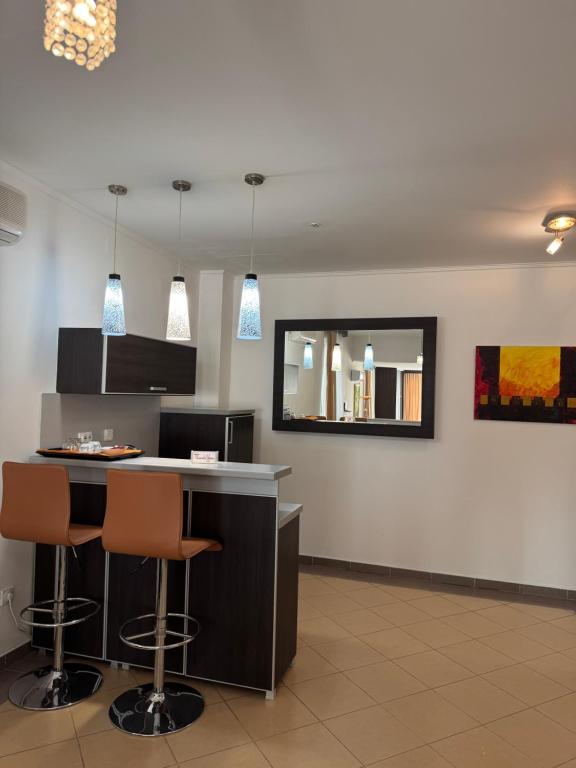 TV a/nebo společenská místnost v ubytování Hotel Freiburg