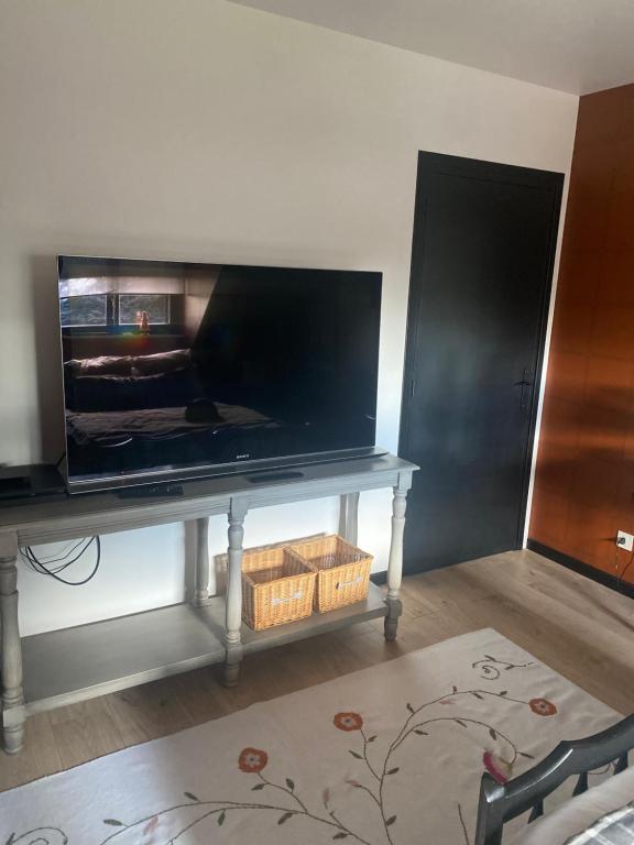 TV a/nebo společenská místnost v ubytování L’hirondelle du Faubourg