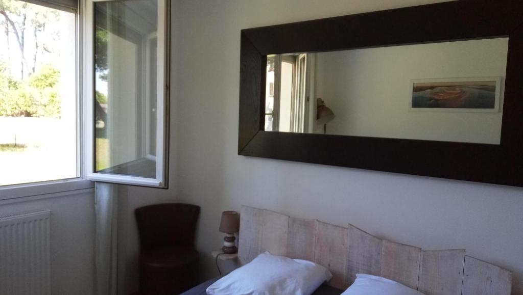 Postel nebo postele na pokoji v ubytování Private room à la Teste