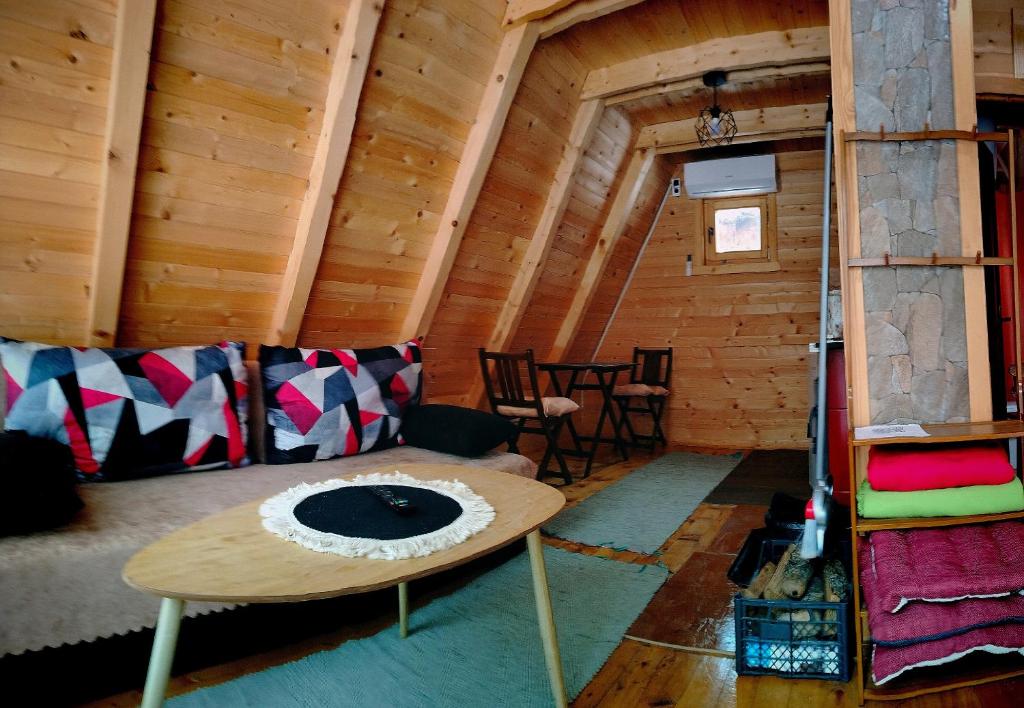 Posezení v ubytování M&K chalets