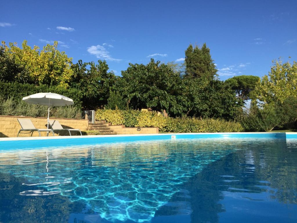 The swimming pool at or near La Cantina del Podere dei Boni