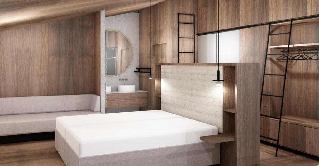 Posteľ alebo postele v izbe v ubytovaní ViBES Sölden - your alpine homebase