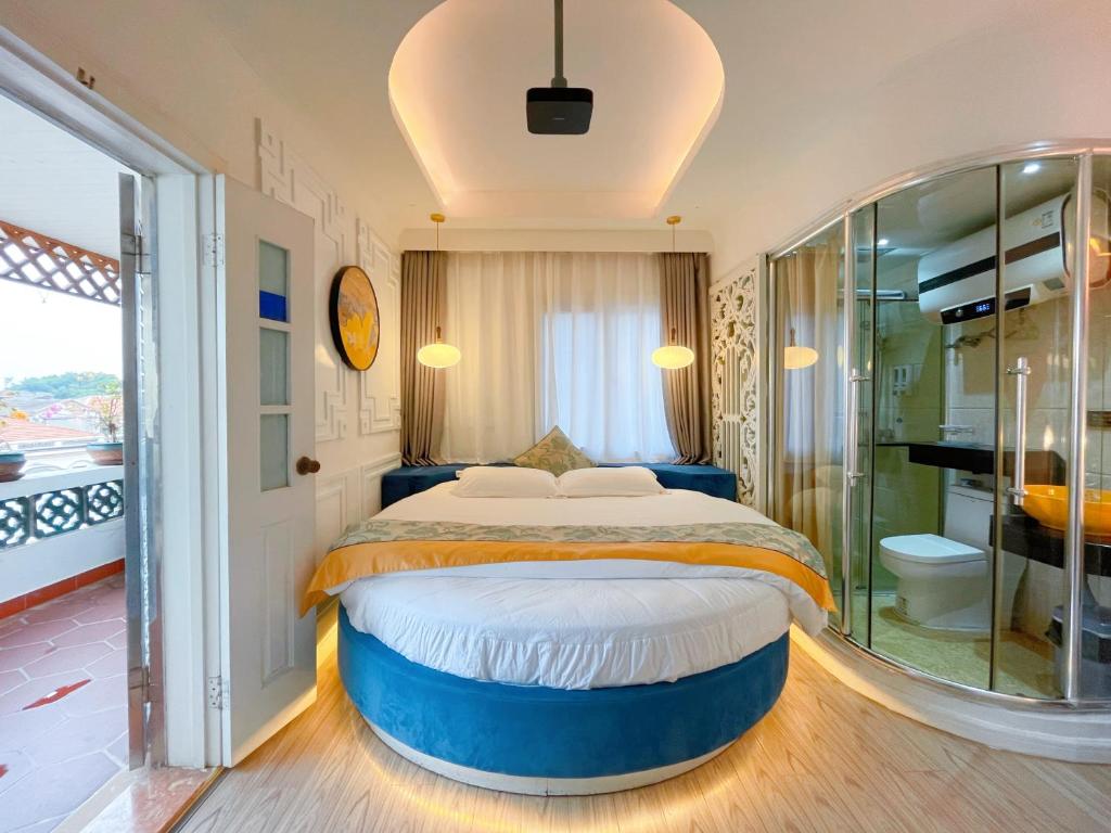 Gulta vai gultas numurā naktsmītnē Gulangyu Yuanzhongyuan Homestay