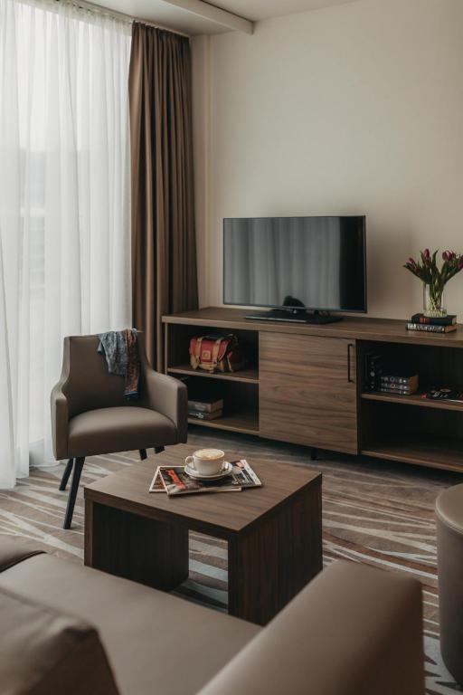 TV a/nebo společenská místnost v ubytování IIP Apartments - Self Check-In