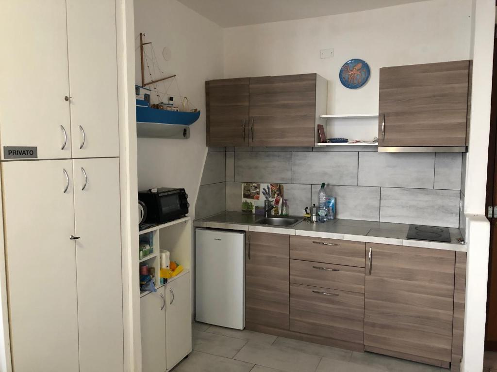 Kuchyň nebo kuchyňský kout v ubytování orizzonte mare
