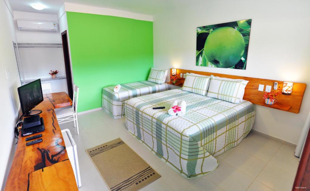Amoras Hotel fazenda - Triple Room With Lake View