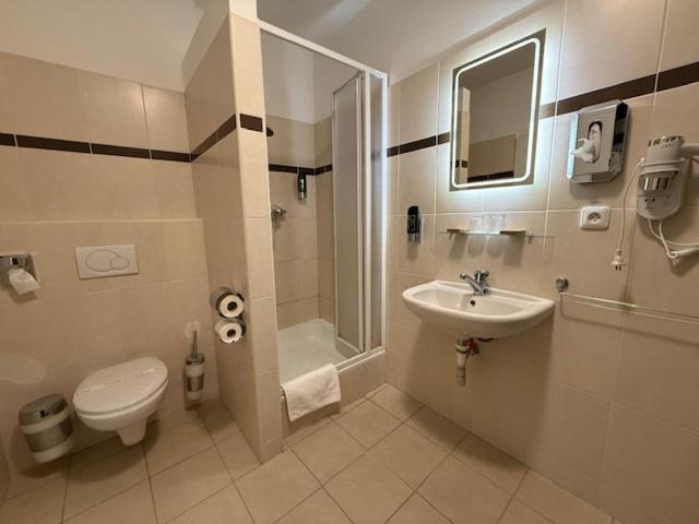 A bathroom at Penzión U Srnčíka