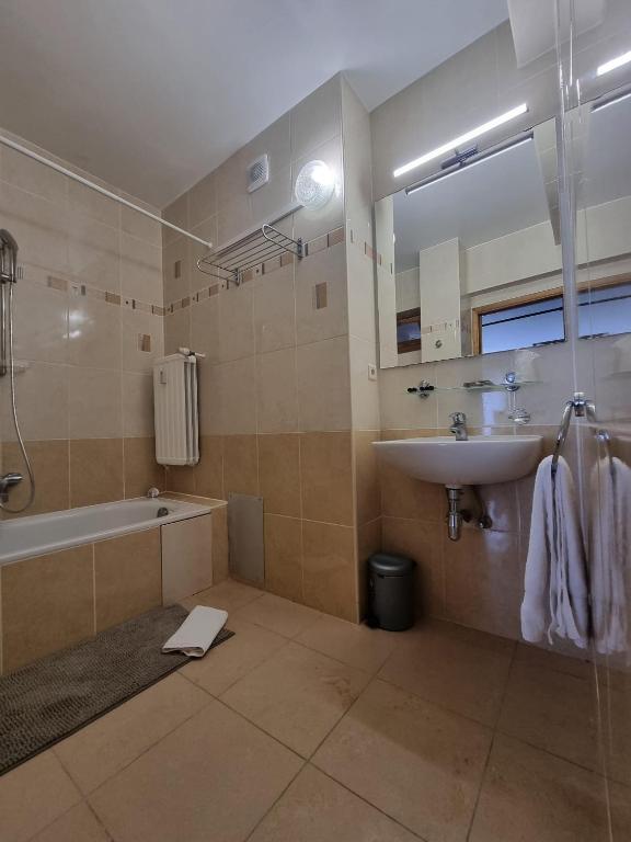 Koupelna v ubytování Aparthotel Résidence Bara Midi