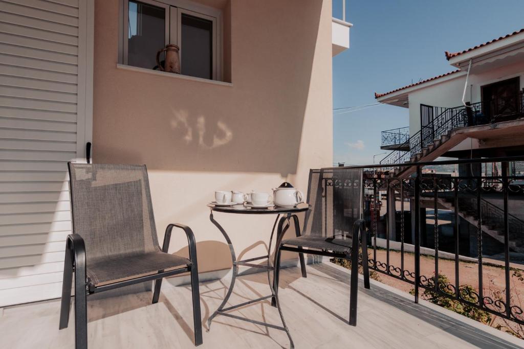 Balkon lub taras w obiekcie Family Holiday House In Nafplio