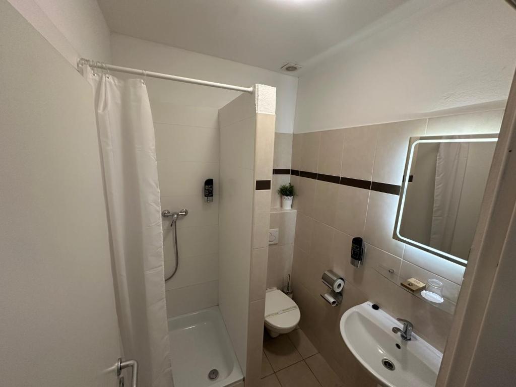 A bathroom at Penzión U Srnčíka