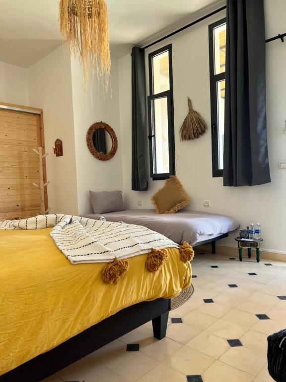 Postel nebo postele na pokoji v ubytování Villa Manzar piscine chauffée