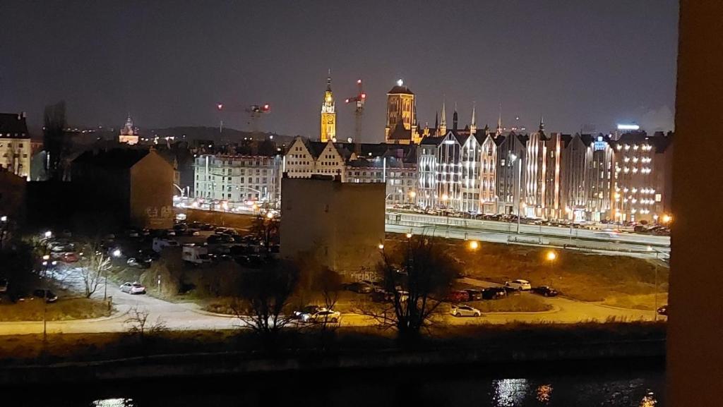 Výhľad na mesto Gdansk alebo výhľad na mesto priamo z apartmánu