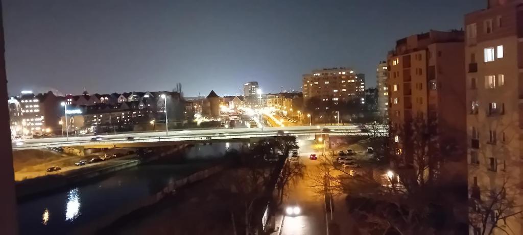 Výhľad na mesto Gdansk alebo výhľad na mesto priamo z apartmánu