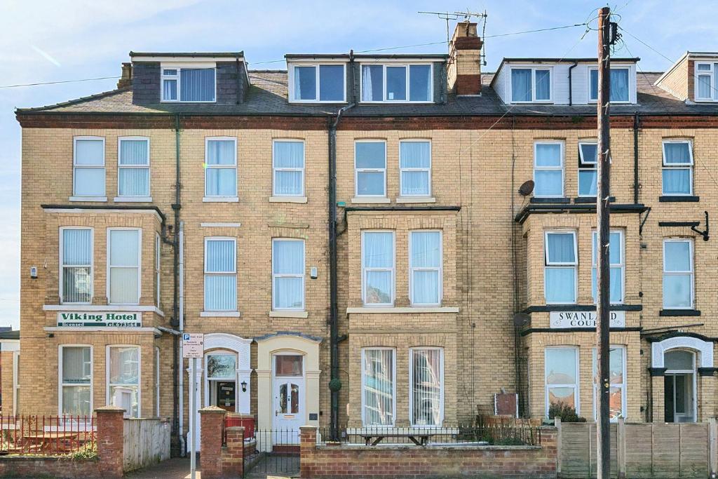 Bygningen som feriehuset ligger i