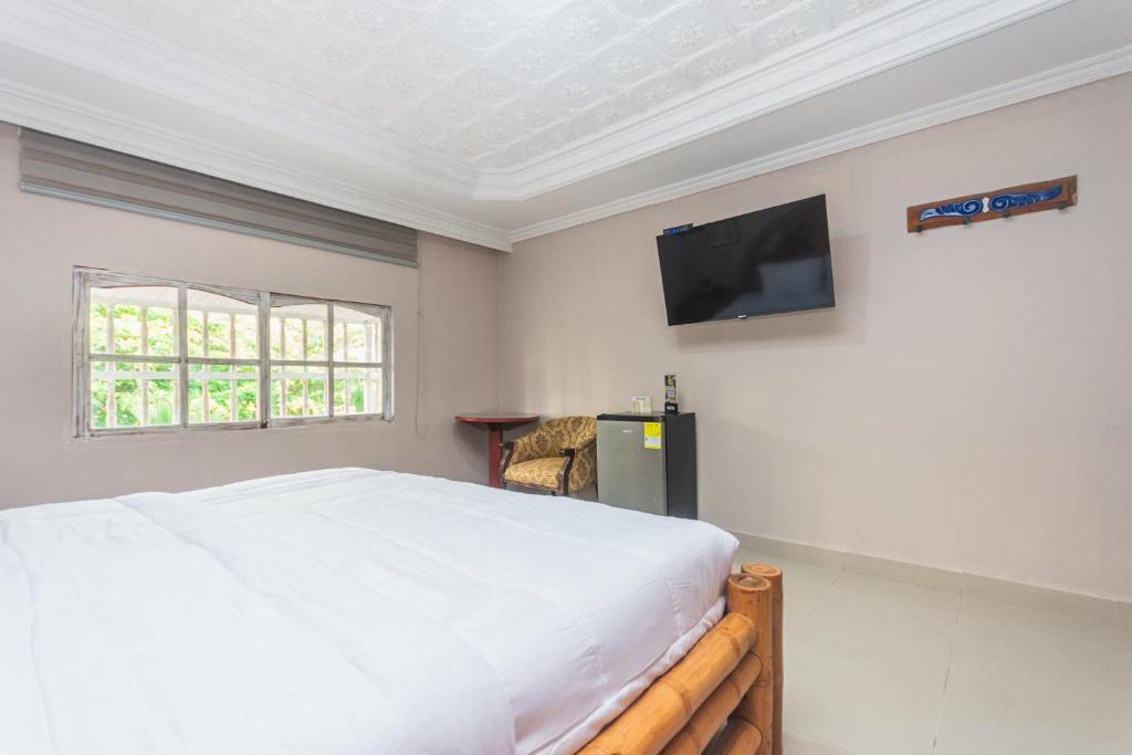 TV a/nebo společenská místnost v ubytování Hotel Baluarte Cartagena Boutique