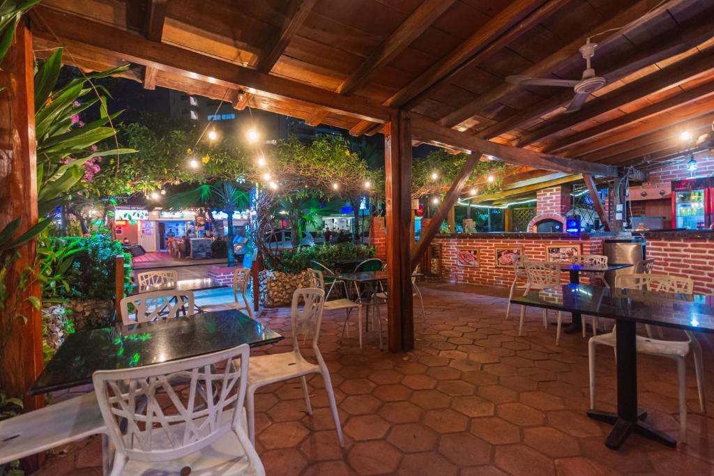 Restaurace v ubytování Hotel Baluarte Cartagena Boutique