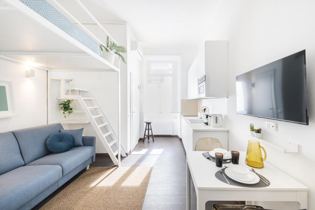 TV a/nebo společenská místnost v ubytování Easylife - Milano - Umbria 50 - Porta Romana