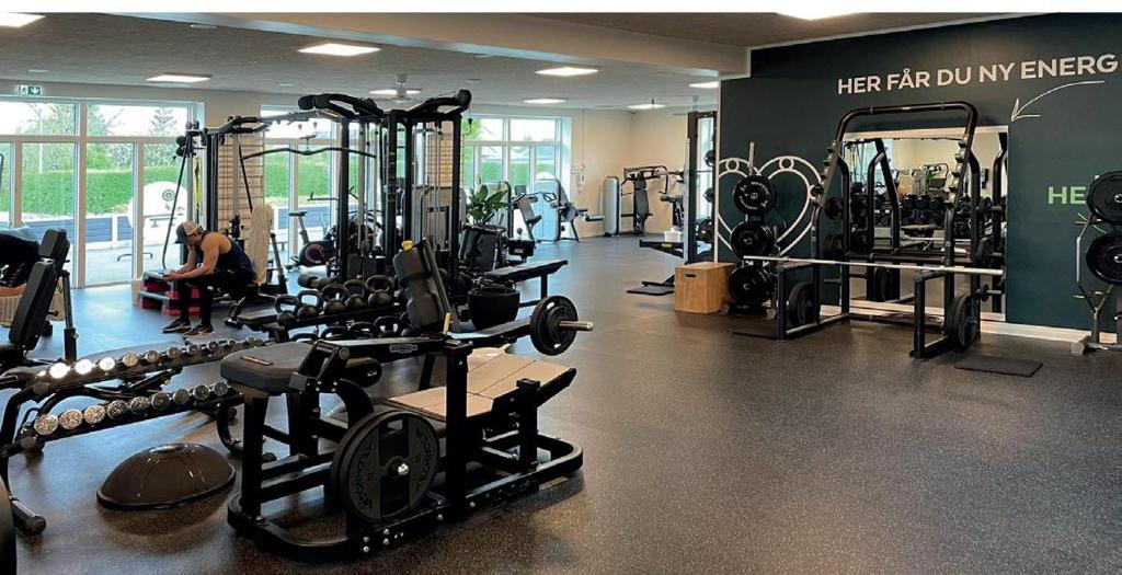 Fitness centrum a/nebo fitness zařízení v ubytování Holstebro Søpark