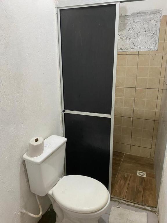 Koupelna v ubytování Suites com Wi-fi em Itajai
