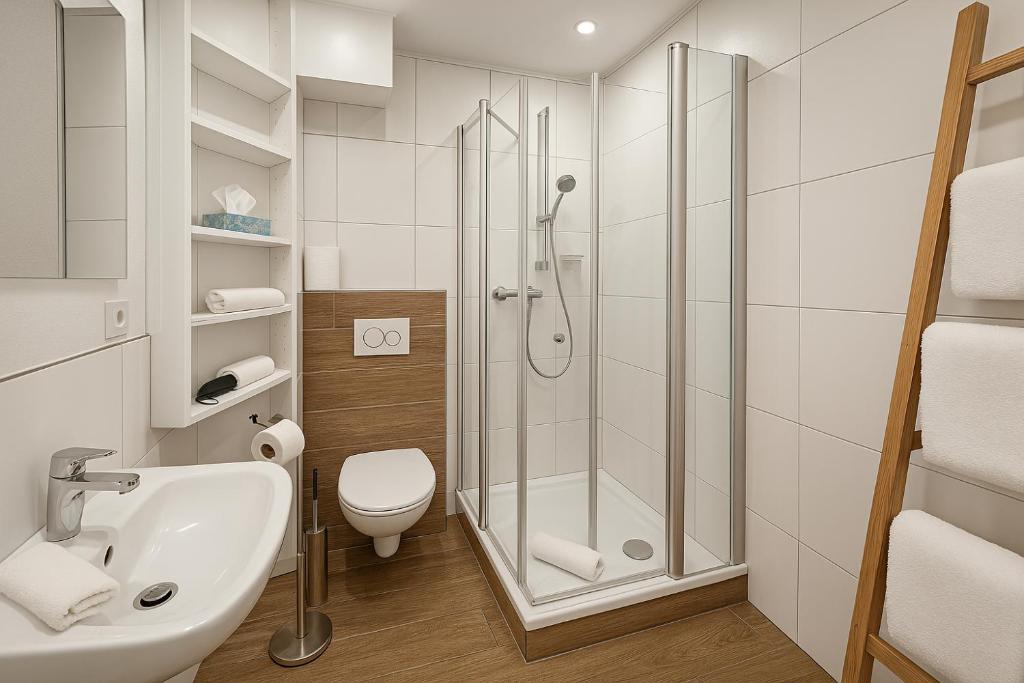Koupelna v ubytování Hotel Schultheiss Hameln