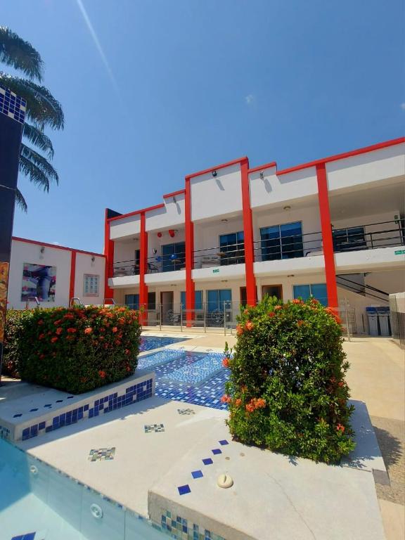 Bazén v ubytování Bora Beach Club nebo v jeho okolí