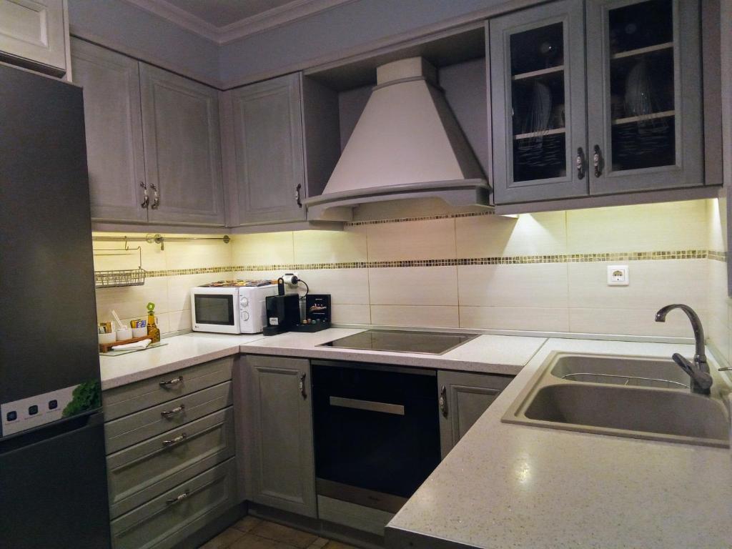 Kuchyňa alebo kuchynka v ubytovaní Nautilus Luxury Suites