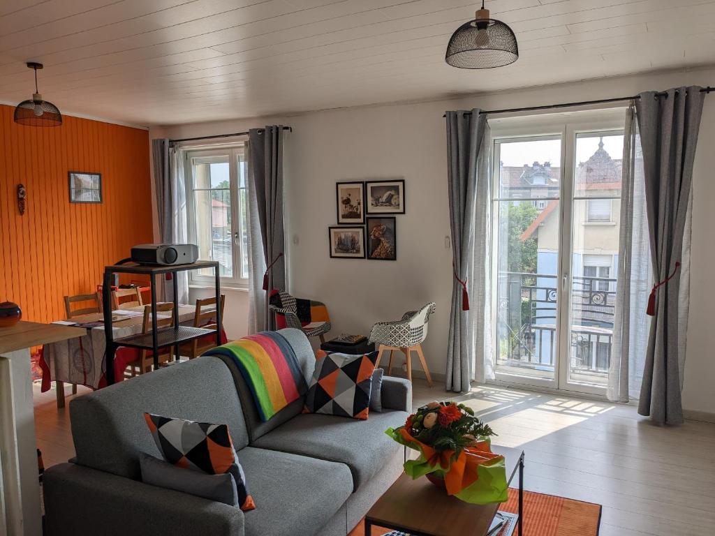 Posezení v ubytování Chambre privée, parking gratuit