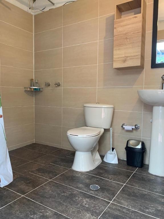 Koupelna v ubytování Cabaña Uvilla Turismo Sostenible