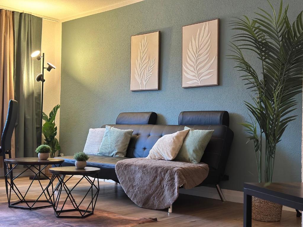 Istumisnurk majutusasutuses Zentrales 2,5-Zimmer Apartment mit mega Bergblick