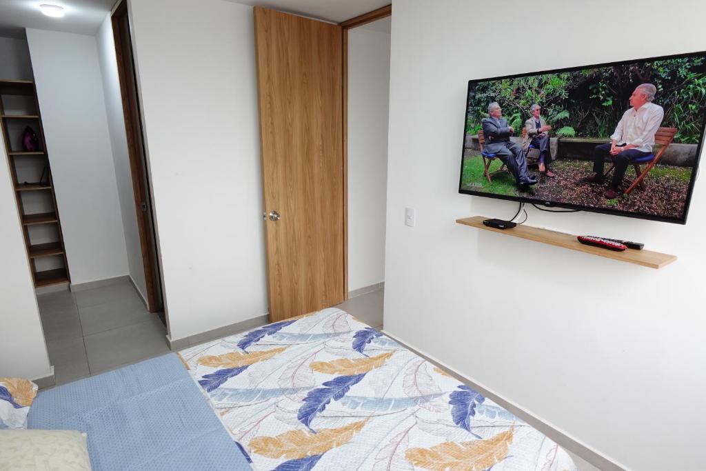 TV o dispositivi per l'intrattenimento presso Apartamento frente a clínica Foscal