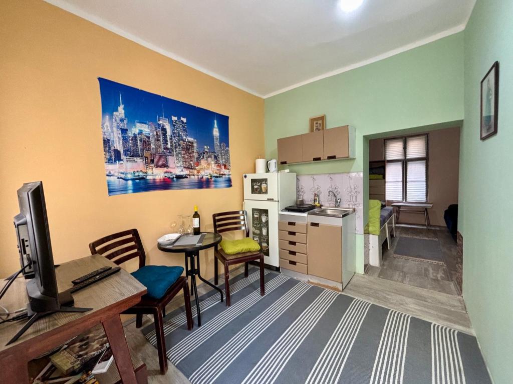 Kuchyň nebo kuchyňský kout v ubytování Vracar Affordable Suites - Vracar Povoljni Stanovi
