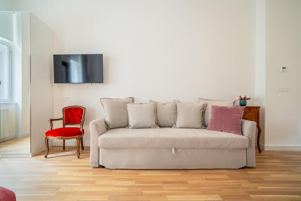 Posezení v ubytování J3 Prague Apartments