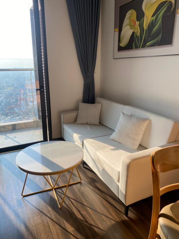 Χώρος καθιστικού στο Hai Phong Central Apartment