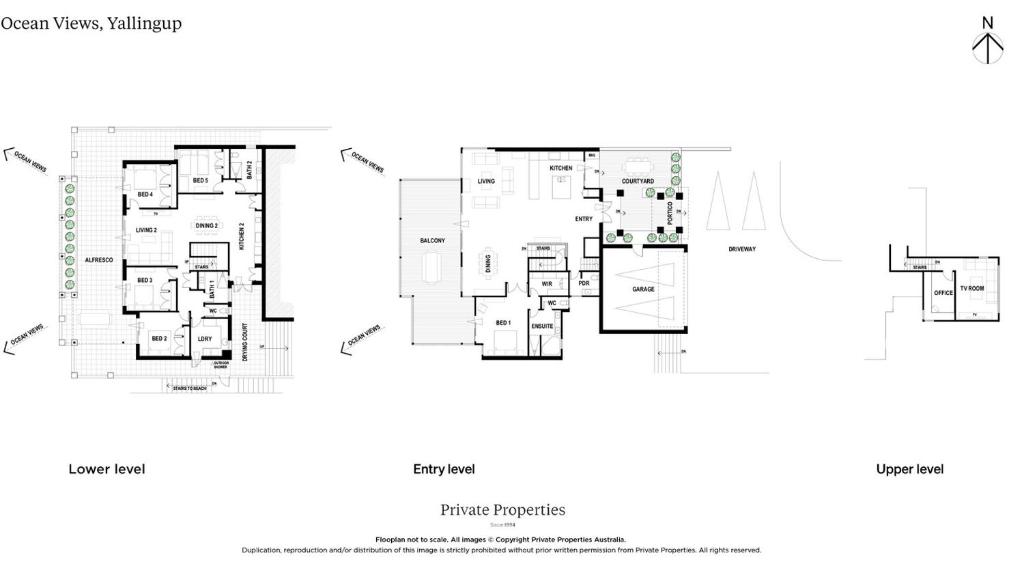 Půdorys ubytování Ocean Views I Private Properties