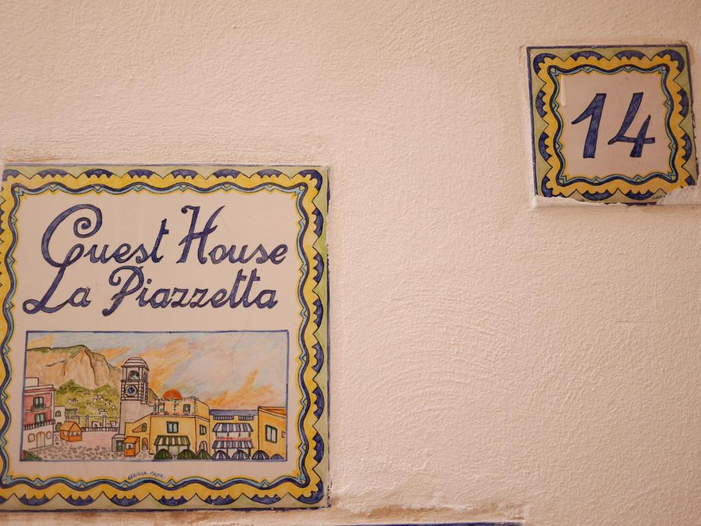 Certifikát, hodnocení, plakát nebo jiný dokument vystavený v ubytování Guest House La Piazzetta