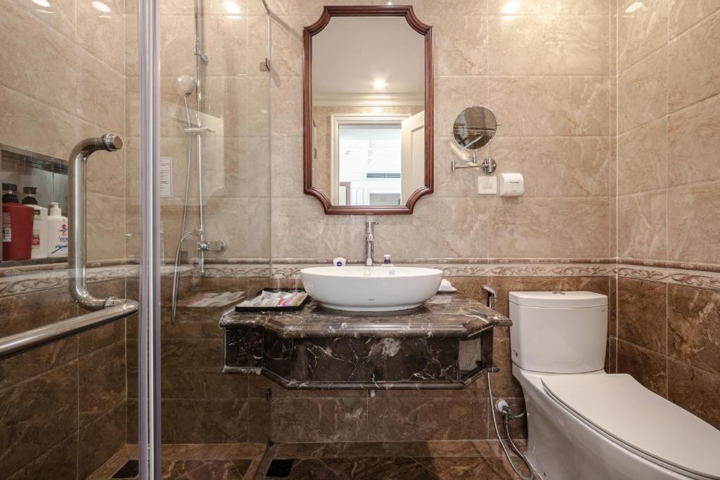 Koupelna v ubytování A25 Hotel - 18 Nguyễn Hy Quang